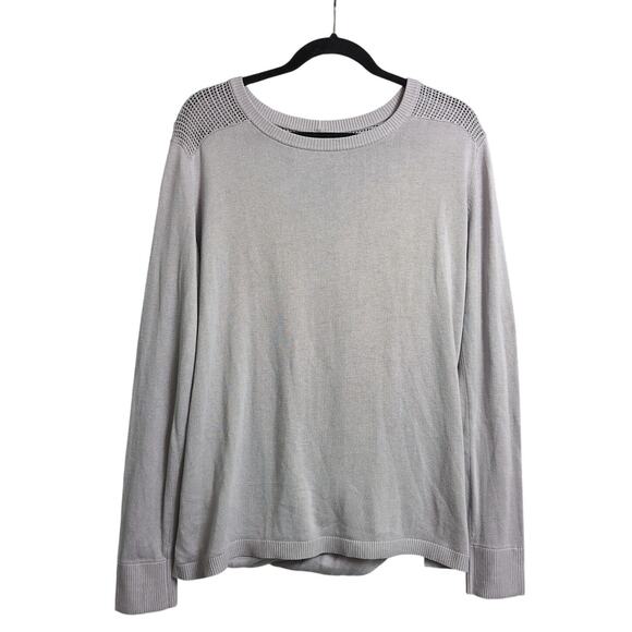 Lululemon Back to Balance Open Back Lavender Cashlu Knit Sweater M/L - Picture 1 of 7